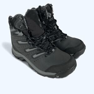 Columbia Gunninson II Omni Heat Waterproof Black/Gray Hiking Boots Men's Size 8